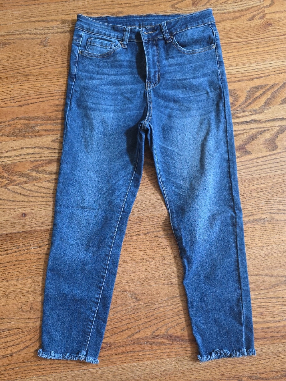 Grace & Lace Dark Blue Ankle Crop Jeans